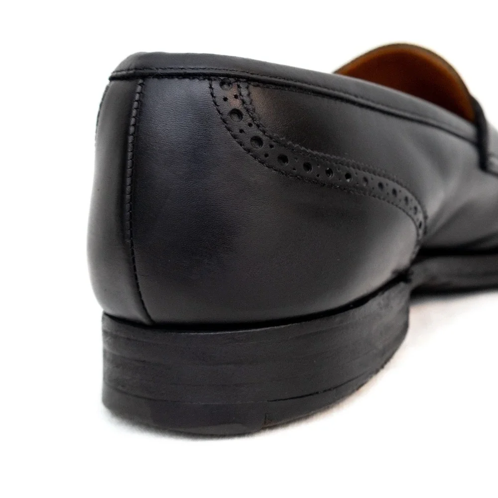 Peal & Co. for Brooks Brothers‎ Black Leather Penny Loafers – Size 9.5 D